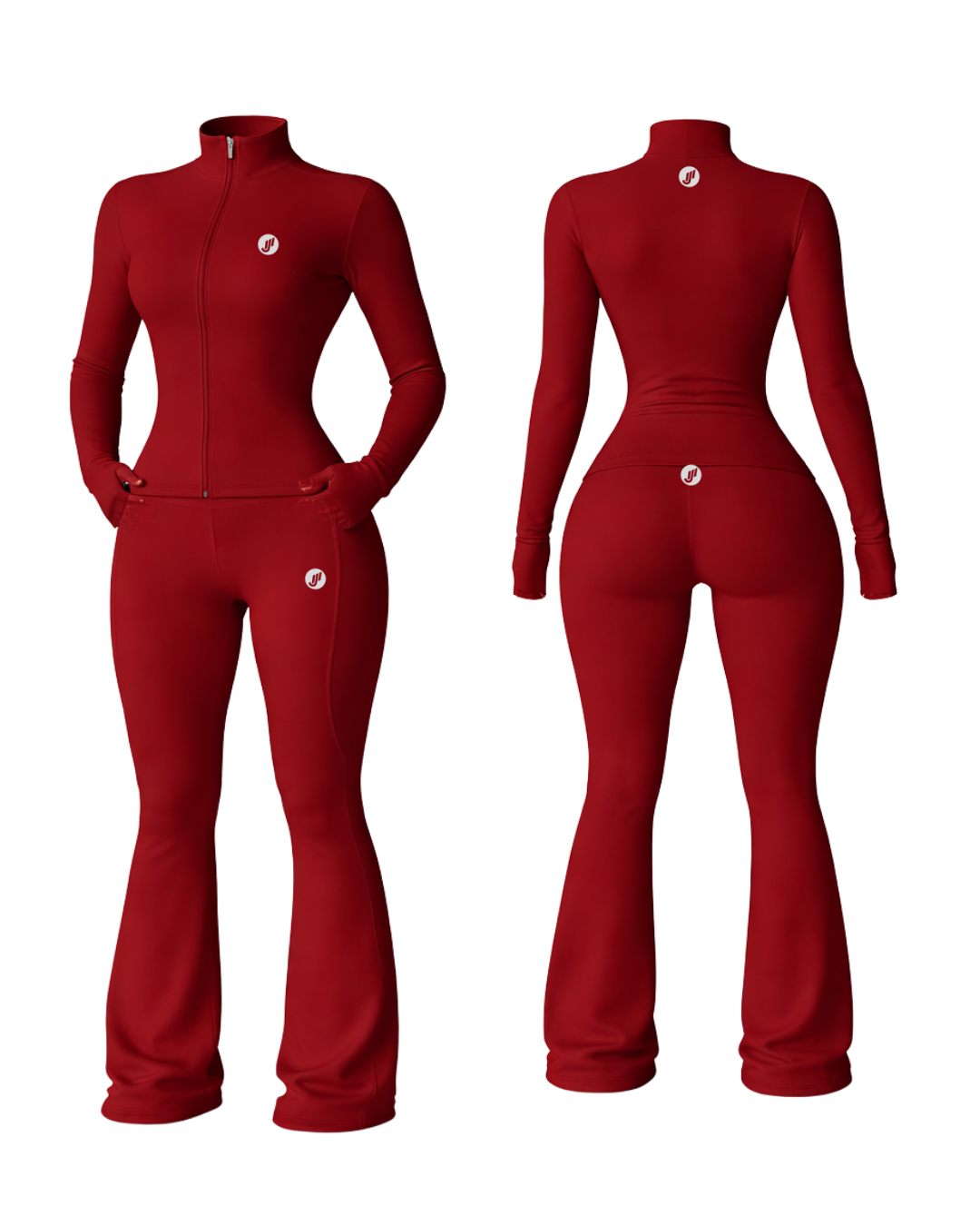 JMathlx Define Flare Set™ Burgundy Red